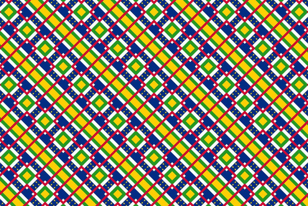Eenvoudig geometrisch patroon in de kleuren van de nationale vlag van Centraal-Afrikaanse Republiek - Foto, afbeelding
