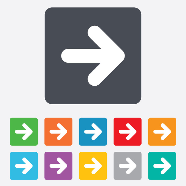 Arrow sign icon. Next button. Navigation symbol - Vector, Image