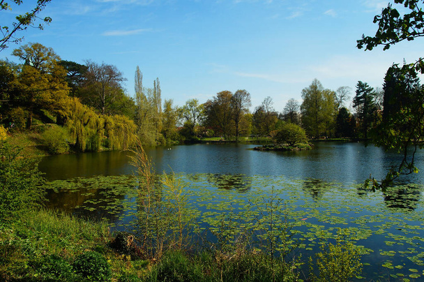 A lake was once created in the castle park of the Landgraves of Hesse. Originally baroque, it was further developed in the English style. - Photo, Image