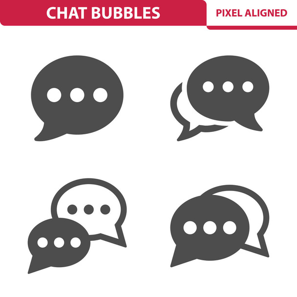 Chat Bubbles, live chat, jutella, Puhe kupla kuvakkeet - Vektori, kuva