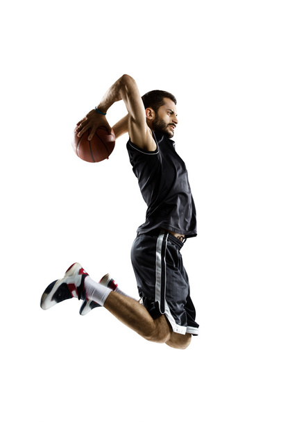 Basketball player isolated on white - Фото, зображення