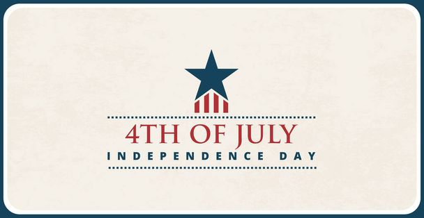 4th of July holiday background USA Independence Day - Vector illustration - ベクター画像