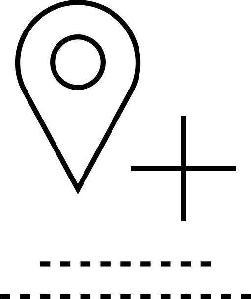 значок місця розташування. значок навігації. значок карти, Векторні ілюстрації
 - Вектор, зображення