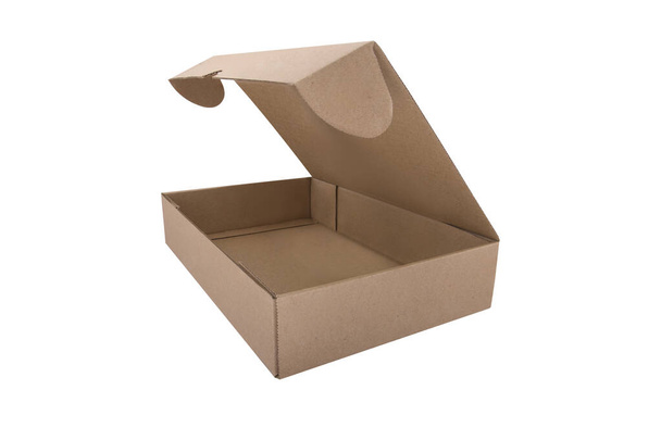 Router Box lub kartonowe brązowe pudełko lub pudełko jednostkowe izolowane - Zdjęcie, obraz