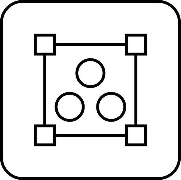 単純なコンピュータ・インターフェースのアイコンベクトル図 - ベクター画像