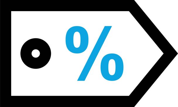 simple percentage icon, vector illustration - Vector, Image