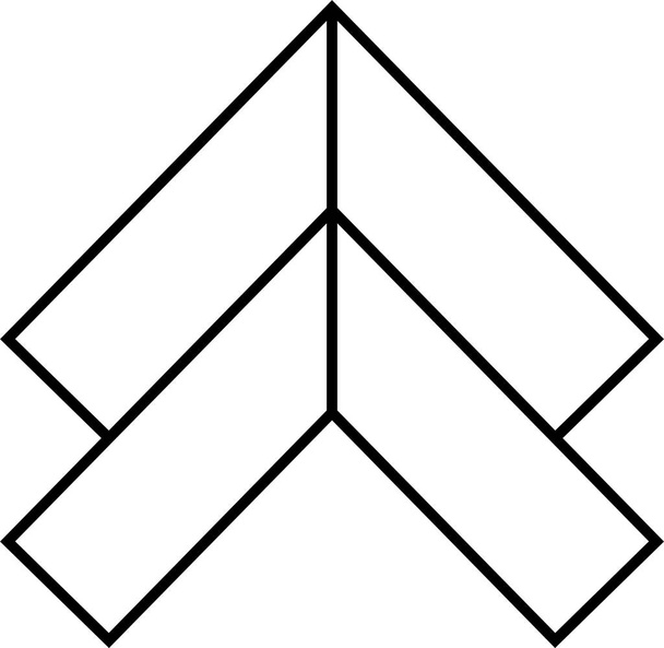 Pfeil-Symbol in der Benutzeroberfläche, Vektorillustration - Vektor, Bild