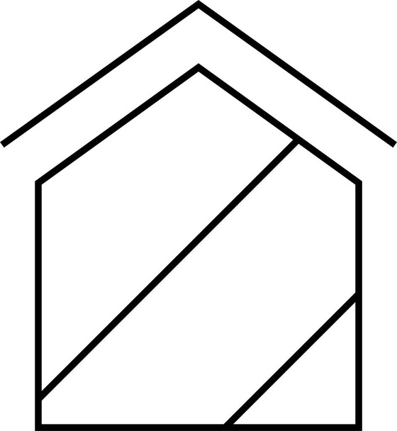 einfaches Immobilienkonzept Symbol, Vektorillustration - Vektor, Bild