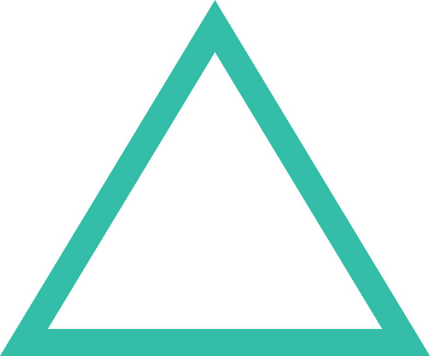 三角形。ウェブアイコンシンプルなデザイン - ベクター画像