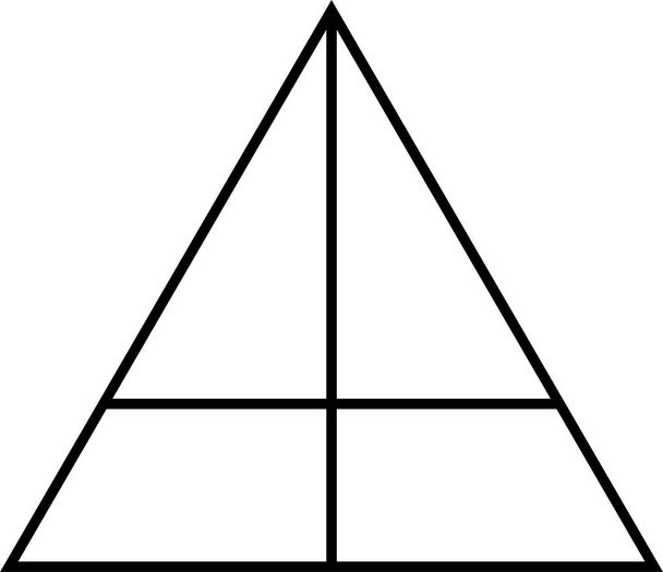 ピラミッド。ウェブアイコンシンプルなデザイン - ベクター画像