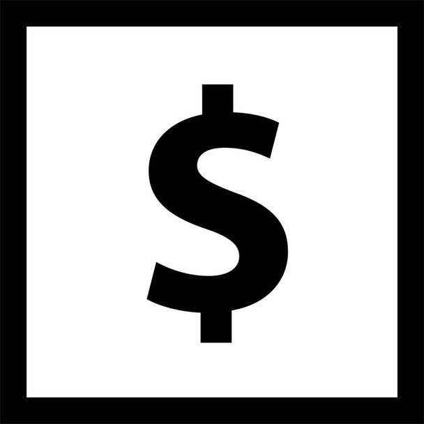 ícone de sinal dólar ilustração vetorial  - Vetor, Imagem