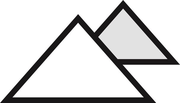 mountains. web icon simple illustration - Vector, Image