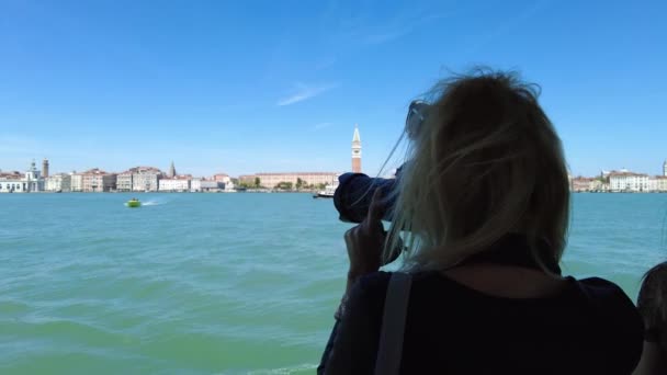 sea view San Marco tower of Venice - Footage, Video