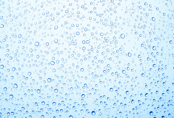 gotas de agua en el vidrio, primer plano - Foto, Imagen