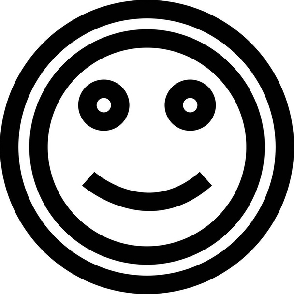 gezicht emoticon icoon, vector illustratie  - Vector, afbeelding