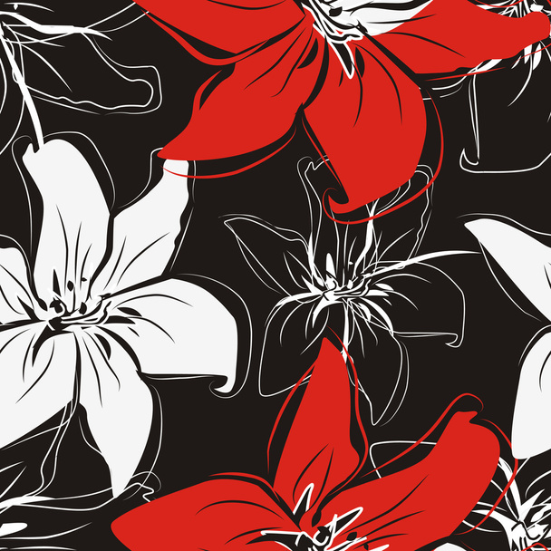 Beautiful floral textue - Vector, Image