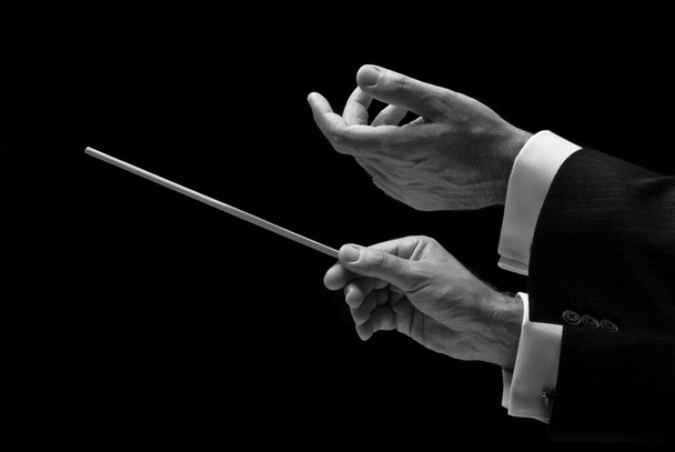 Les mains d'un chef d'orchestre - Photo, image