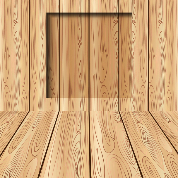 αφηρημένη πλαίσιο σε ξύλο φόντο μπορεί να χρησιμοποιηθεί για πρότυπο ή web - Διάνυσμα, εικόνα