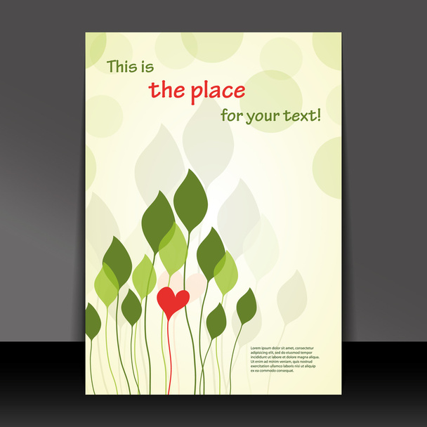In Love with Nature - Flyer or Cover Design - Vector, Image