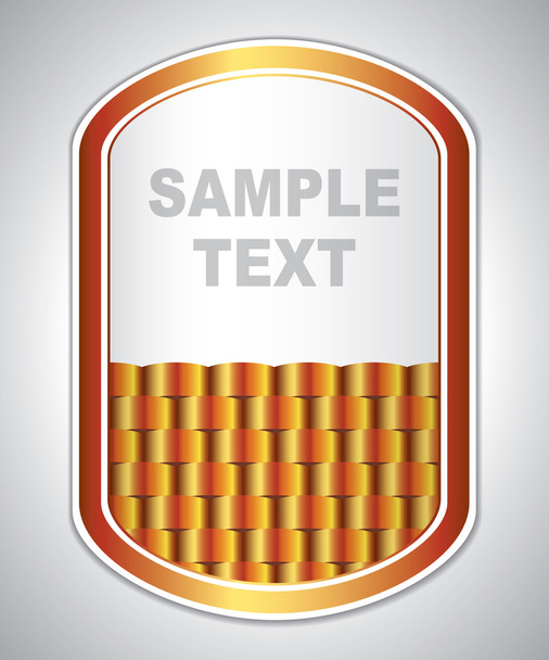 Abstract gold universal label - Vector, Image