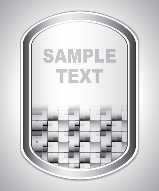 Abstract gray universal label - Vector, Image