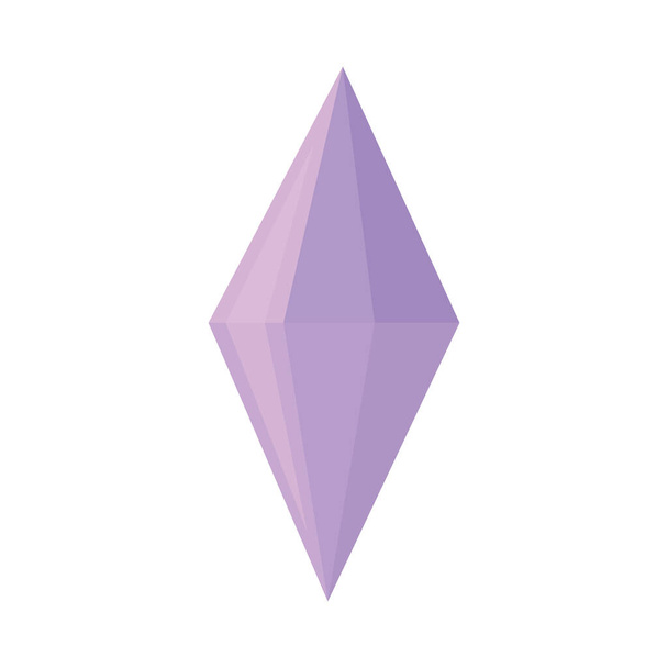 purple gemstone design - Vector, Image