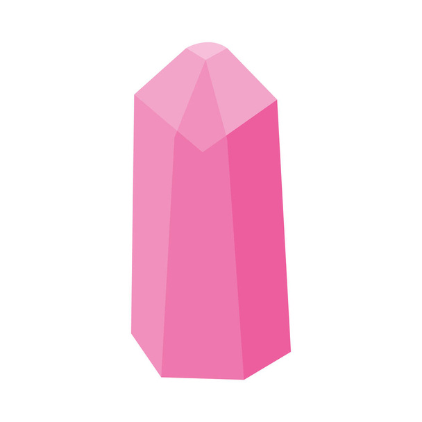 vaaleanpunainen kristalli suunnittelu - Vektori, kuva