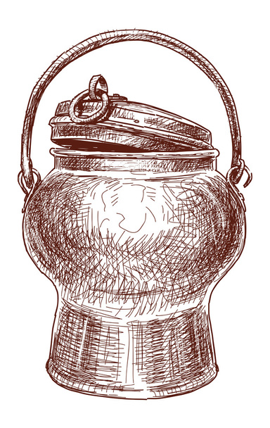 Copper can - Vektor, kép