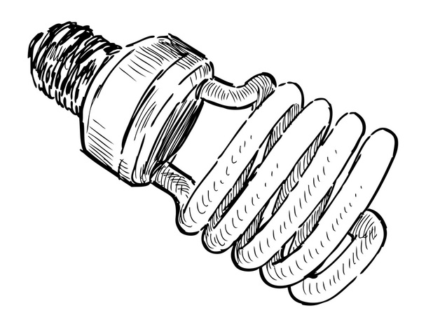 Lámpara ahorro de energía
 - Vector, Imagen