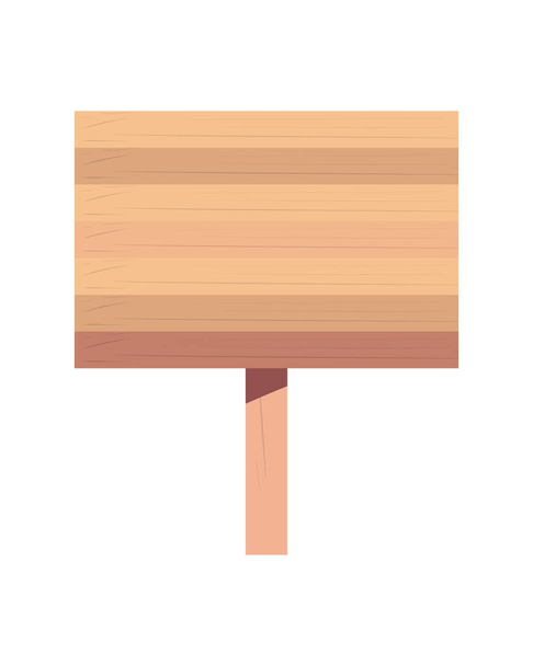 letrero de madera - Vector, Imagen