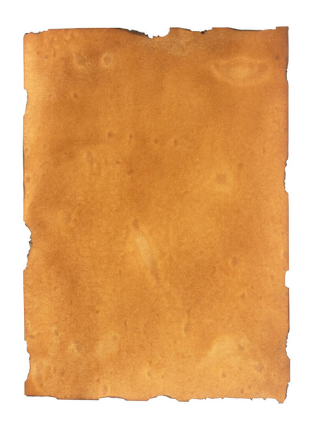 Starý papír izolované na bílém pozadí - Fotografie, Obrázek