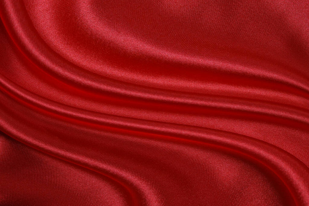 Czerwony materiał fale tło tekstury. - Zdjęcie, obraz