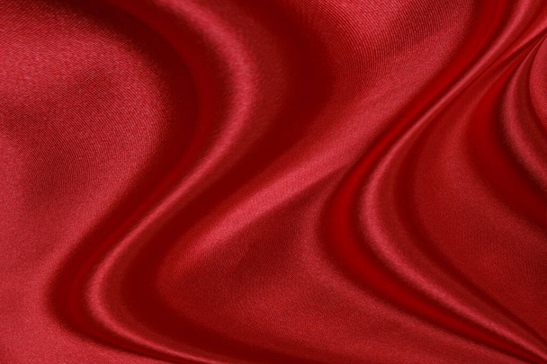 Czerwony materiał fale tło tekstury. - Zdjęcie, obraz