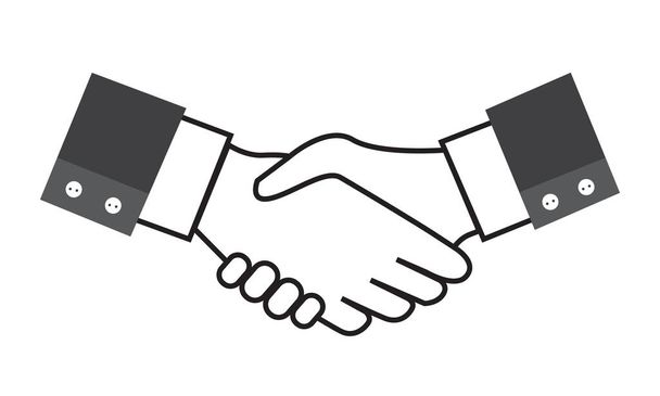 ビジネスコンセプトベクトル握手ビジネス契約協力コンセプトイラスト - ベクター画像