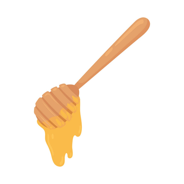 lusikka hunajalla - Vektori, kuva