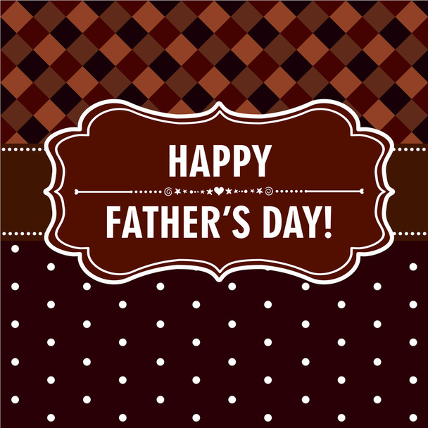 Happy Fathers Day vector illustration background  - Wektor, obraz