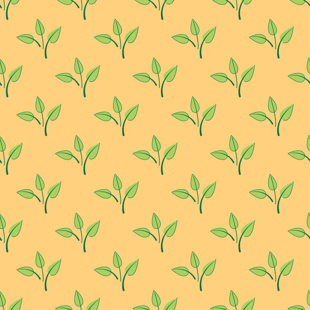 Classic wallpaper vintage leaves pattern background - Vektor, obrázek