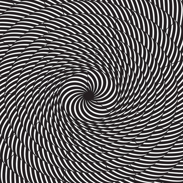 Motif ou texture rayé en spirale vectorielle pointillée demi-teinte. Stipple Dot Contexte - Vecteur, image