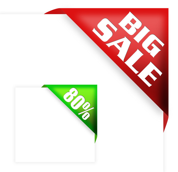 Big sale sign and discount ribbon - Photo, Image