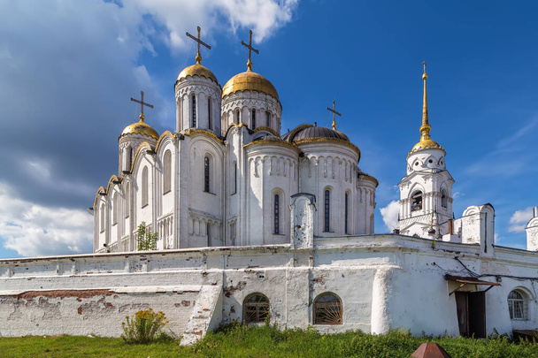 Dormition Cathedral in Vladimir used to be a mother church of medieval Russia in the 13th and 14th centuries. - Fotoğraf, Görsel