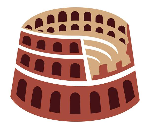 Róma colosseum - Vektor, kép