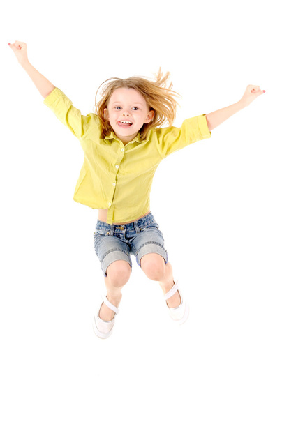 Little girl jumping - Photo, image