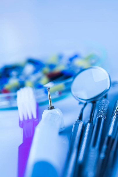 Diş bakımı için sağlık, Stomatoloji ekipmanları - Fotoğraf, Görsel