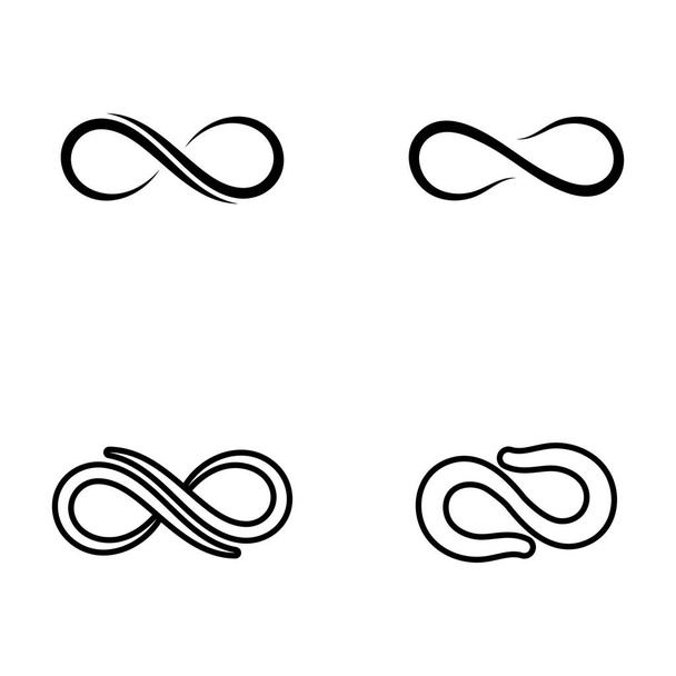 Ilustração de ícone de vetor de design infinito Design de modelo de logotipo - Vetor, Imagem