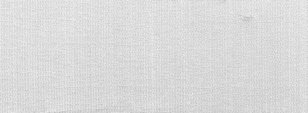 Panorama of White linen texture and background seamless or white fabric texture - Photo, Image