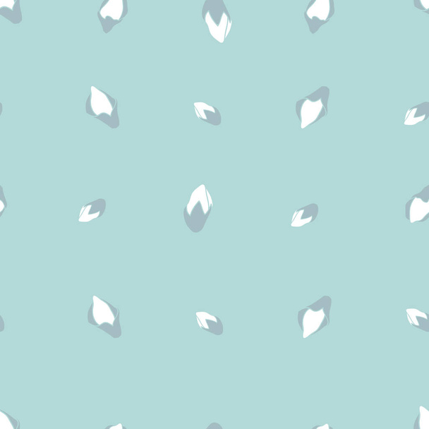 Bloeiende wilde bloemknoppen naadloos patroon op licht blauwe print - Vector, afbeelding