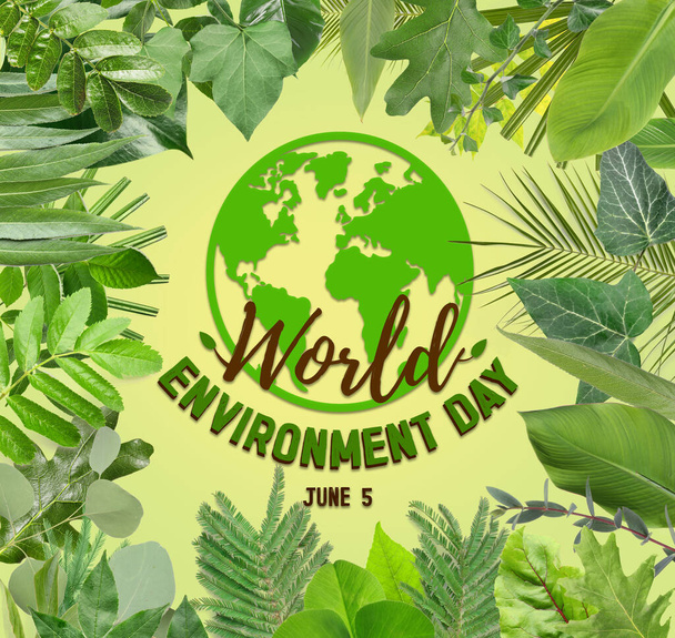 Ευχετήρια κάρτα για την Παγκόσμια Ημέρα Περιβάλλοντος - Φωτογραφία, εικόνα