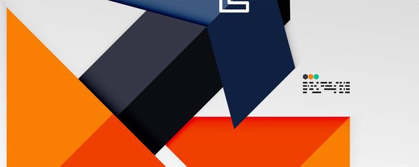 Блестящие цветовые треугольники и геометрические фигуры векторный абстрактный фон - Вектор,изображение