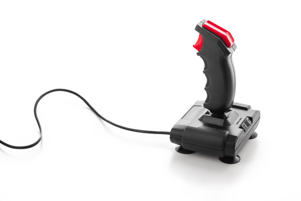 Gamepad Retro joystick 8 bites konzolokról. Játék vezérlő elszigetelt fehér háttér - Fotó, kép