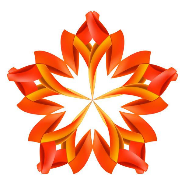 Abstract red and orange pattern - Vektör, Görsel